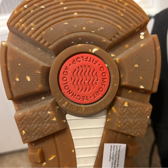 Fitflop Black and White Sneakers with Tan Soles NEO-D-HYKER - Picture 9 of 9